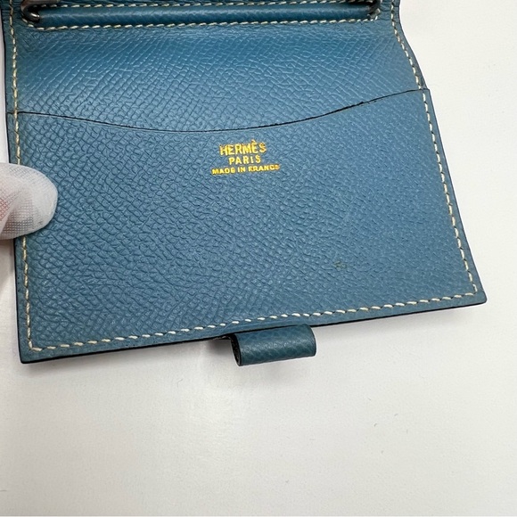 Hermes ToGo Agenda PM Blue Notebook Cover Card Holder - Picture 9 of 15